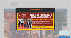 Desktop Screenshot of itmuniversity.ac.in